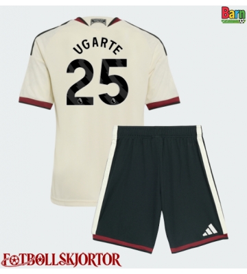 Manchester United Manuel Ugarte #25 Tredje Kläder Barn 2026-27 Kortärmad (+ Korta byxor)